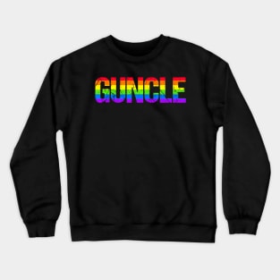 Guncle Definition Gay Uncle Pride Month Lgbtq Lgbt Crewneck Sweatshirt